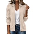 thumbnail image 2 of Tqcoqu Faux Suede Bomber Jacket for Women Fall Fashion 2026 Casual Zip Up Oversized Trendy Winter Clothing Outerwear Coats, 2 of 8
