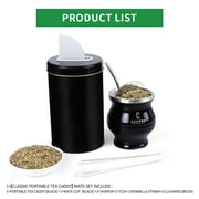 6 in 1 Yerba Mate Cup Set Black