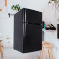 thumbnail image 6 of Mini Fridge, Low Noise Dorm Refrigerator with freezer, 2 Door Beverage Refrigerator with Capacity of 90L/3.2CU.FT for Kitchens, Small Apartments Mini Bars Offices Tiny Homes Cabins RVs, Black, Q5887, 6 of 6