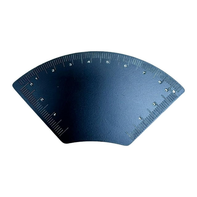 Xuanheng Pochoir à Sourcils Règle Design de Sourcils Rapide Robuste Format de Poche Fer Accessoires Portatifs Outil de Mise en Forme Gabarit de Sourcils pour Femmes Fanning