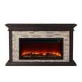 thumbnail image 3 of FESTIVO 60" Freestanding Electric Fireplace with Faux Brick Mantle - Brown, 3 of 12