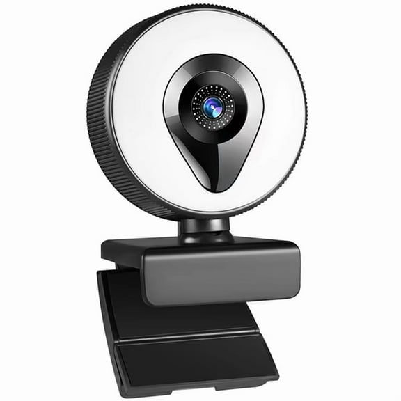 Live Stream Web Camera Full HD 1080P LED Fill Light 30FPS Webcam with Mics Autofocus USB Computer PC Camera