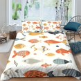 thumbnail image 1 of Home Bedding Set Fish Shell Comforter Cover Set Teen Adult Creative Seafloor Bedspreads,Queen (90"x90"), 1 of 5