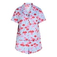 thumbnail image 3 of Women’s Valentine’s Day Print Shorty Notch Collar Pajama Set from Way to Celebrate, 2-Piece, Sizes XS-3X, 3 of 4
