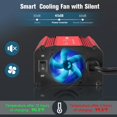 thumbnail image 4 of Inversor de corriente EPANEE de 400 W 12 V DC a 110 V AC con PD 65W USB-C, 4 of 7