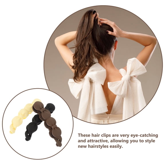 ETHZZLE 3Pcs Cute Hair Clips for Women Assorted Color Hair Styling Wear