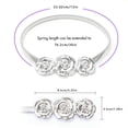 thumbnail image 3 of Xchenda Curtain Tiebacks Elastic Spring Adjust Length Curtain Buckle Rose Type, 3 of 7