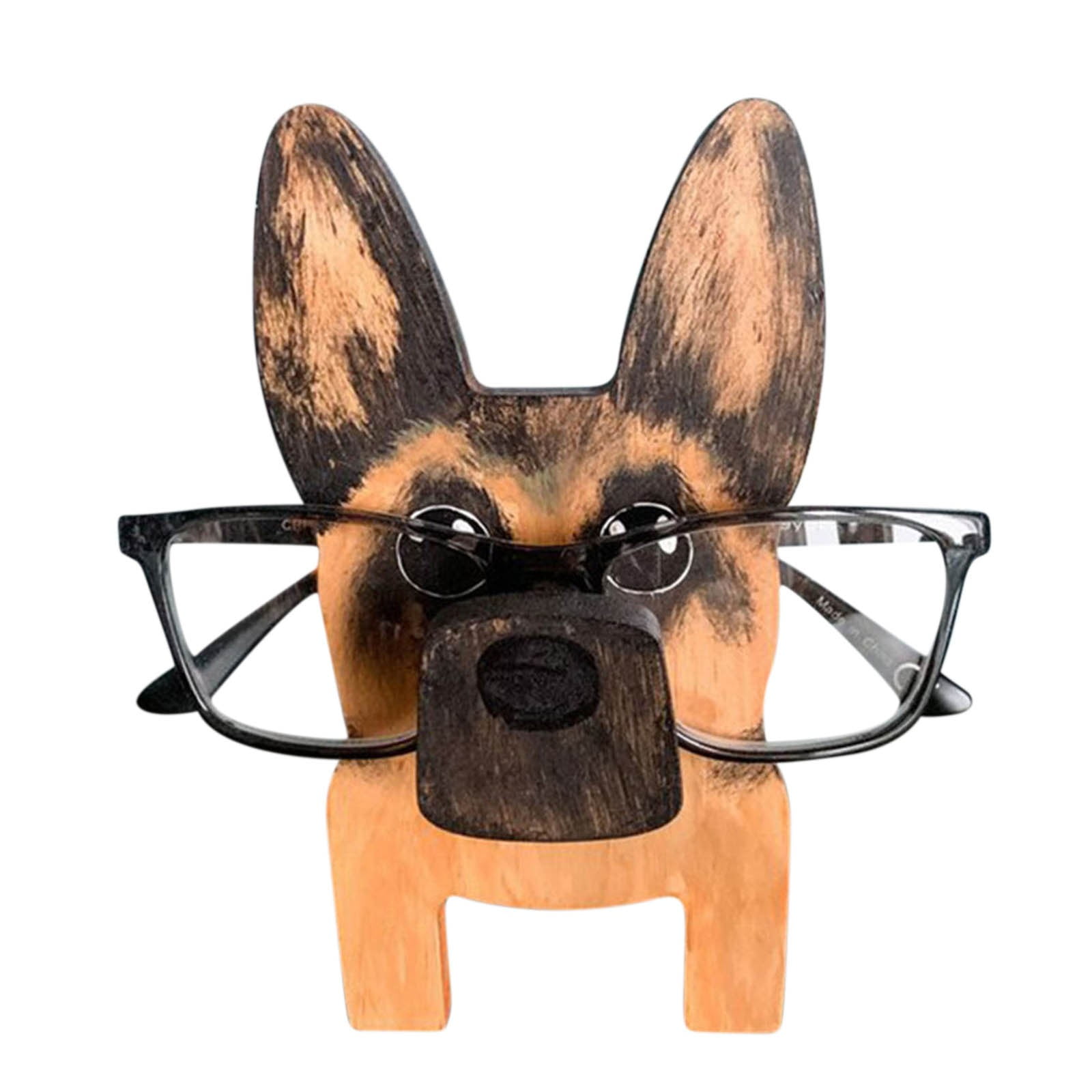 SDJMa Wooden Animal Glasses Holder Cute Animal Eyeglass Display Stand