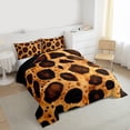 thumbnail image 3 of Castle Fairy Leopard Print Full Size Comforter Sets,Cheetah Print Bedding Sets, 3 of 8
