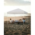 thumbnail image 4 of Pop up Canopy Tent 10x10ft,Instant Portable Shelter,Adjustable Height,Portable Roller Bag,4 Weight Bags,Guy Ropes & 8 Stakes Included,Folding Tent Shelter for Party Patio Deck Garden Beach, 4 of 7