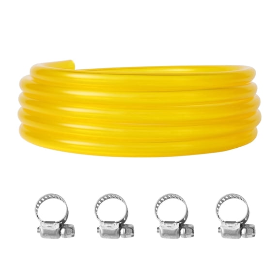 Steauty 8mm ID High Flow Fuel Hose, 9.8ft/3M Clear PVC Gas Diesel Line for Truck SUV Boat Motorcycle