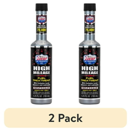 (2 pack) Lucas Oil 10977 Automotive High Mileage Fuel Treatment 5.25 Ounce