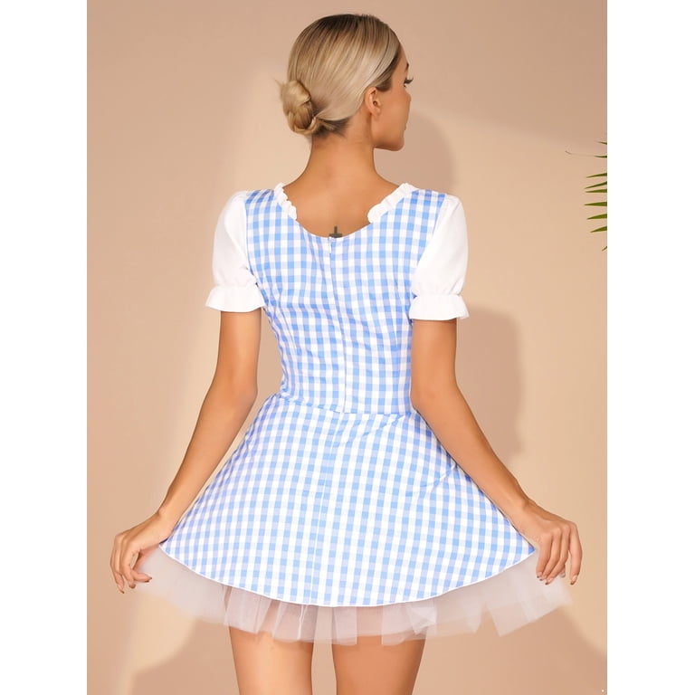 blue gingham apron dress Sea New York Blue Deniz Denim Apron Dress Blue / 12Y
