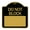Black & Gold, variant on SignMission A-DES-GW-1818-24579 18 x 18 in. Designer Series Sign - Do Not Block Custom No Parking Text Here, Green & White