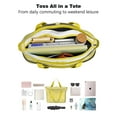thumbnail image 4 of Tote Bag for Women - Lemon Shoulder Bag - Large Utility Work Duffle Bag with Zipper Handbag for Travel, Work, Sprots, 4 of 5