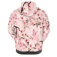 thumbnail image 3 of SCRAWLGOD Flower Butterfly Pullover Hoodie Women Long Sleeve Tops for Women Workout Comfortable Hoodies for Women Trendy Drawstring Sweatshirt Women Graphic Size M, 3 of 6