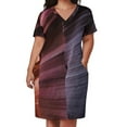 thumbnail image 2 of Vestido holgado con bolsillos en colores de Antelope Canyon, elegante vestido de mujer en oferta, vestido de noche de lujo para mujer, vestido de cumpleaños, 2 of 6