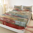 thumbnail image 4 of Homewish Grunge Ombre Queen Sheets,Classic Aesthetic Art Queen Sheet Sets,4pcs,1 Flat Sheet, 1 Fitted Sheet and 2 Pillowcases, 4 of 6