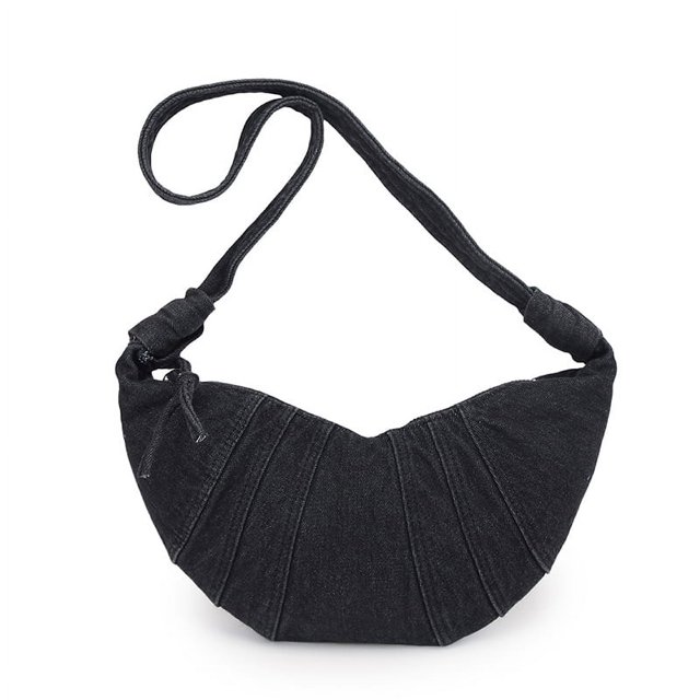Bolso Hombro Mujer Denim Fashion Crescent Crossbody Bag para Viajes Al Aire Libre