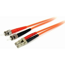StarTech.com 3m Fiber Optic Cable, Multimode Duplex 62.5/125, LSZH, LC/ST, OM1, LC to ST Fiber Patch Cable