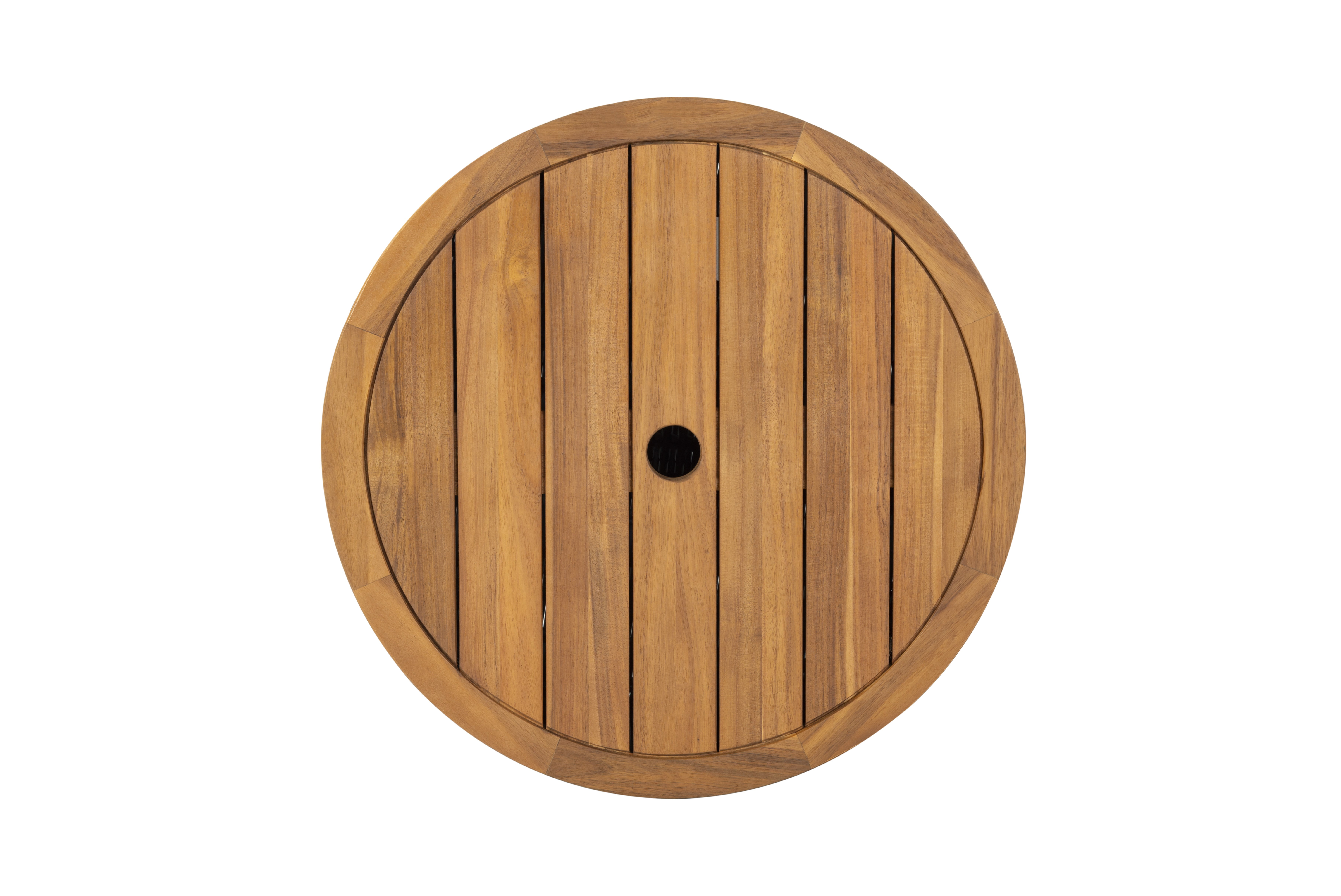 SAFAVIEH Couture Anguilla Outdoor Patio Round Wicker Coffee Table with Storage, Natural
