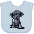 thumbnail image 3 of Inktastic Black Doodle Puppy Boys or Girls Baby Bib, 3 of 4