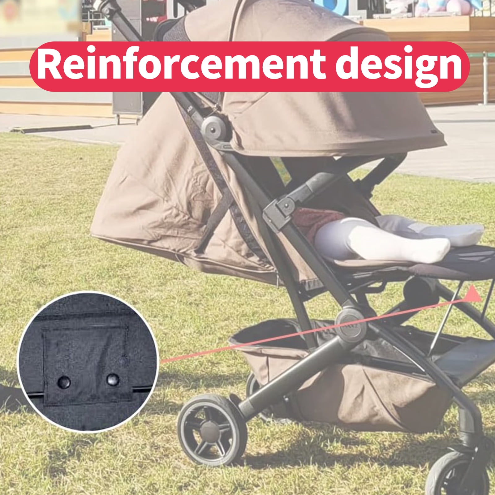 Baby Strollers Footrest Extender for Dedicated Strollers Enjoy Leg Comfort and Support Folds Easily without Detach