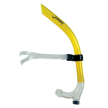 FINIS Original Swimmer s Snorkel - High-Quality Center-Mount Snorkel Set for Swimming Laps & Training - Snorkel Gear with Adjustable Fit  Silicone Mouthpiece  and Purge Valve - Junior Size