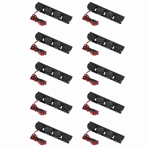 10X Barra de Luz LED de Techo Con Lámpara Ultra Brillante Multifunción Con 4 Focos para 1/10 1/8 RC Car CC01 Axial SCX10