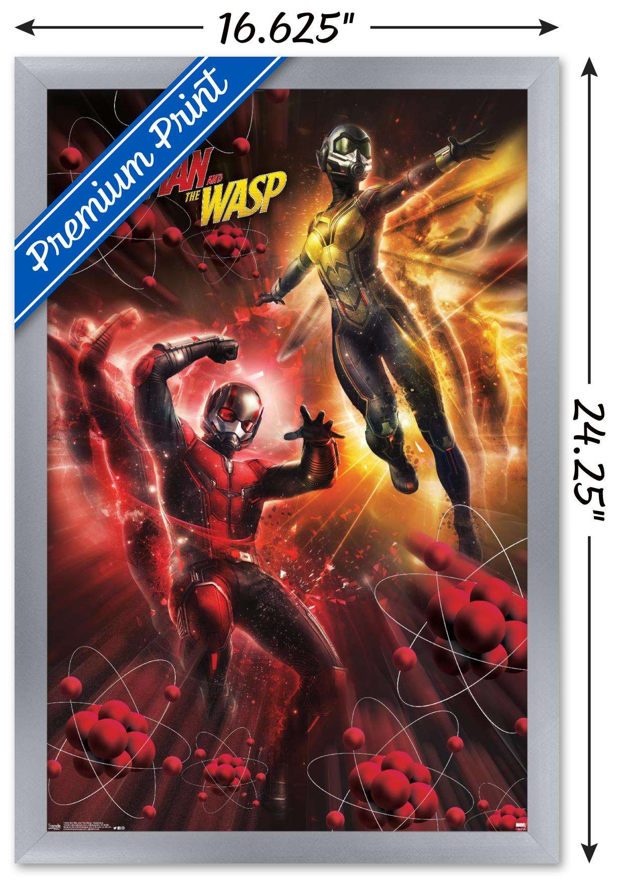 Marvel Cinematic Universe - Ant-Man and the Wasp - Subatomic Wall Poster, 14.725" x 22.375", Framed