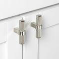 thumbnail image 3 of GlideRite 2.25 in  Satin Nickel European Knurled Solid Steel Cabinet T-Bar (Pack of 5) - Satin Nickel, 3 of 3