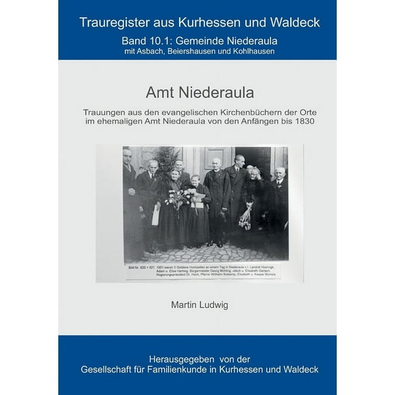 Trauregister Amt Niederaula (Paperback)