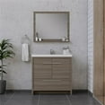 thumbnail image 4 of Alya Bath Sortino 36" Wood Bathroom Vanity with Acrylic Sink in Gray, 4 of 7