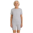 thumbnail image 1 of TTAO Men's Anti-Strip Adaptive Jumpsuit Short Sleeve Adaptive Rompers for Elderly Special Needs Patients Grey L, 1 of 7