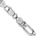 thumbnail image 4 of Auriga Fine Jewelry 925 Sterling Silver Rhodium-plated 7.75 mm Figaro Anchor Chain Necklace for Men 22", 4 of 7