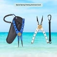 thumbnail image 3 of Anti-lost Rope Retractable Elastic with Keyring Carabiner Multifunctional Anti-theft TPU Coiled Spring Fishing Anti-lost Safety Lanyard Outdoor Supplies, 3 of 7