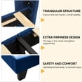 thumbnail image 4 of Dextrus Queen Upholstered Platform Bed with Navy Blue Velvet Headboard,No Box Spring Needed, 4 of 6