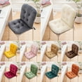 thumbnail image 3 of Soumake Winter Desk Chair Cushion with Fixing Strap for Anti-slip Thickened Good Elasticity And Softness Keep Warm Office Chair Seat Cushion Rocking Chair Computer Chair Cushion, 3 of 8