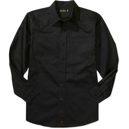 Jesse James - Men's Long-Sleeve Twill Work Shirt - Walmart.com