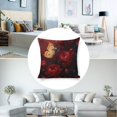 thumbnail image 3 of Butterfly red peony flower Linen toss pillowcase Decoration pillowcase Gift preferred 18x18" Cushion cover 1 set Sofa pillowcase Sofa bedroom living room car, 3 of 8