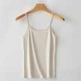 thumbnail image 2 of MESSUEN Womens Camisole Tank Tops Ribbed Tops for Women Scoop Neck Camisole Soft Tank with Built in Bra Stretch Yoga Tank Women's Summer Blouses Womens Blouses Dressy Casual Khaki M, 2 of 7