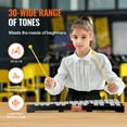 thumbnail image 3 of VEVOR Kit de Sonnette Xylophone 30 Notes, Instrument de Percussion avec Maillets, Baguettes de Tambour et Sac de Transport, Ensemble d'Instruments de Percussion Xylophone Professionnel, 3 of 9