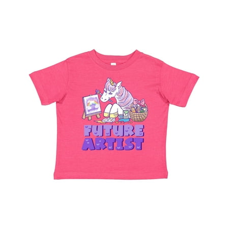 

Inktastic Future Artist Colorful Painting Unicorn Gift Toddler Boy or Toddler Girl T-Shirt