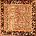 thumbnail image 1 of Ahgly Company Indoor Square Oriental Orange Modern Area Rugs, 8' Square, 1 of 4