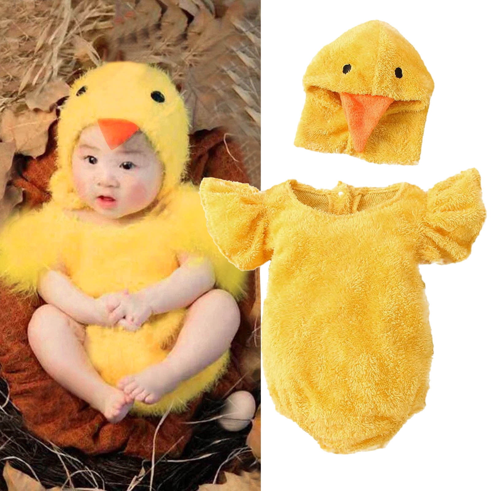 Infant Halloween Costume Boy Baby Chick Costume Animal Costumes Halloween Costumes for Boys 12-18 Months