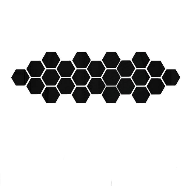 12 piezas de adhesivos decorativos hexagonales en vinilo 3D para paredes, arte para el hogar, bricolaje