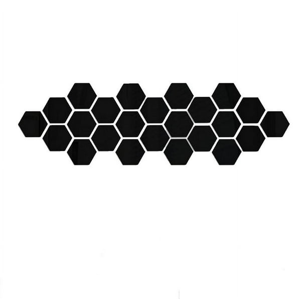 12 piezas de adhesivos decorativos hexagonales en vinilo 3D para paredes, arte para el hogar, bricolaje