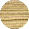 thumbnail image 1 of Ahgly Company Indoor Round Abstract Cinnamon Brown Solid Area Rugs, 6' Round, 1 of 6