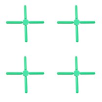THLKIF 4 Pack Thick Silicone Trivets for Hot Dishes Eco-Friendly Foldable Trivets for Hot Pots and Pans Folding Trivet Save Much Space for Kitchen Home ﻿