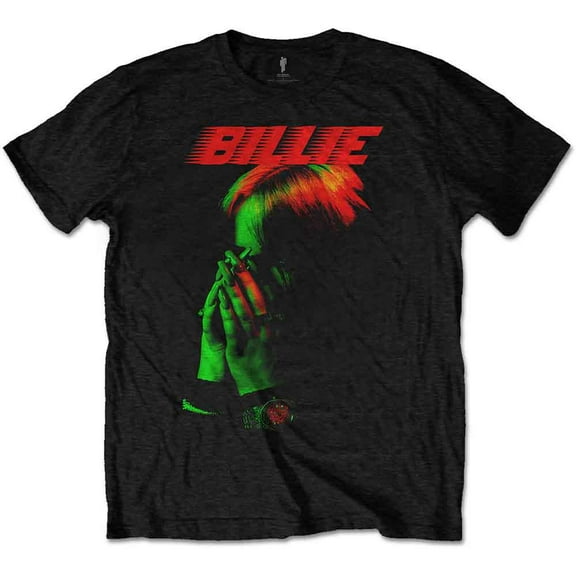 Billie Eilish Unisex T-Shirt Hands Face (XX-Large)